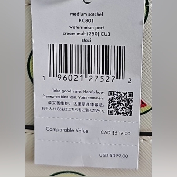 Kate Spade (2) Satchel & Wristlet In Watermelon, Both NWT; BEAUTIFUL! - Picture 8 of 13